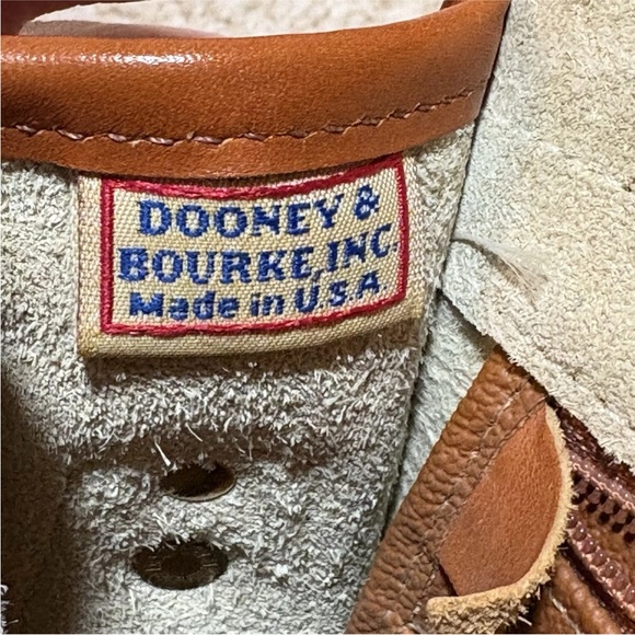 Dooney & Bourke Small Equestrian Crossbody Handbag Cream/Bone & Tan - Picture 15 of 16